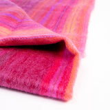 Cozy Alpaca Wool Baby Blanket, Traditionally Woven, in Pink Tones