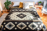 Reversible Alpaca Wool Woven Native Inca Tribal Blanket (Queen)