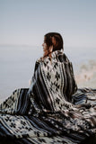 Alpaca Wool Tribal Boho Blanket (Queen)
