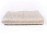 Luxurious Beige Alpaca Wool Throw Blanket, Warm Enough for Andes Mountains