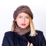 Alpaca Infinity Loop Boho Scarf, Cozy & Oversized (Traditional Inca Style)