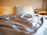 Alpaca Wool Cozy Boho Throw Blanket, Neutral Color, Warm & Cozy