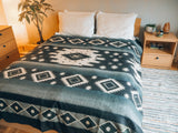 Inca Tribal Native Blanket, Warm Alpaca Wool (Queen)