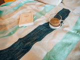 Alpaca Wool Boho Throw Blanket / Meditation Blanket