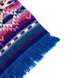 Unisex Alpaca Toddler Poncho / Boho Hoodie, Ethnic Print Cape