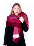 Chic Oversized White Alpaca Wool Shawl / Scarf