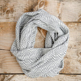 Blue Alpaca Infinity Tube Scarf, Warm Knit