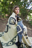Inca Tribal Native Blanket, Warm Alpaca Wool (Queen)