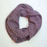 Lilac Purple Alpaca Wool Infinity Scarf