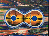 Métis, Fluorescent Glowing Painting, Acrylic on Canvas