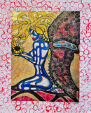 "The Price of War", Original Native Painting #Sunflower #Ukraine #fundraiser
