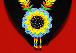 Embera Beaded  Sunflower Indigenous Necklace