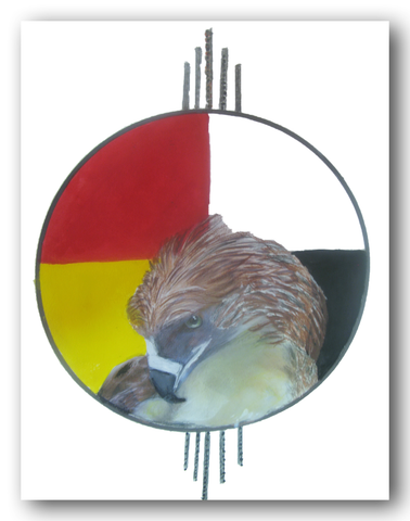 "KITPU! (Golden Eagle)", Original Native Canadian Painting