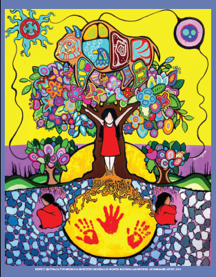 "Respect (Buffalo) For Missing & Murdered Indigenous Women" notebook - 120 pages (4912553197701)