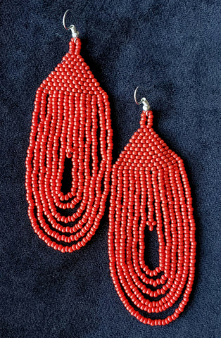 Mayan Indigenous Beaded Earrings