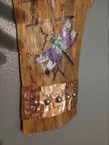 Dragonflies on wood - native American made