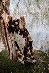 Reversible Alpaca Wool Woven Native Inca Tribal Blanket (Queen)