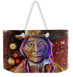 Sitting Bull Spirit Orbs, Native Artwork - Weekender Tote Bag