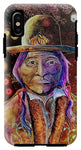 Sitting Bull Spirit Orbs, Native Artwork - Phone Case