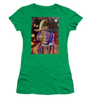 Sitting Bull Spirit Orbs, Native Artwork - Women's T-Shirt